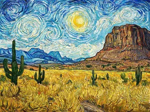 Van Gogh Style jigsaw puzzle